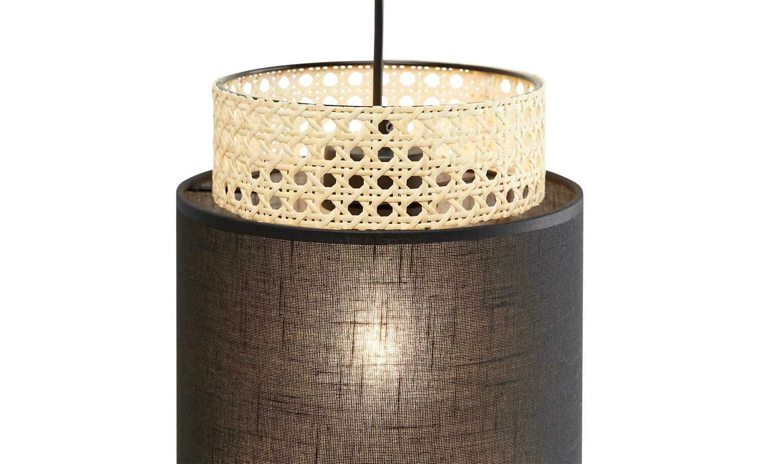 Pendelleuchte 3-flammig, Wiener Geflecht schwarz – Bild 7