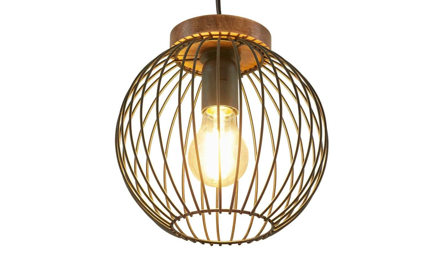 Pendelleuchte, 1-flammig, Draht schwarz – Bild 5