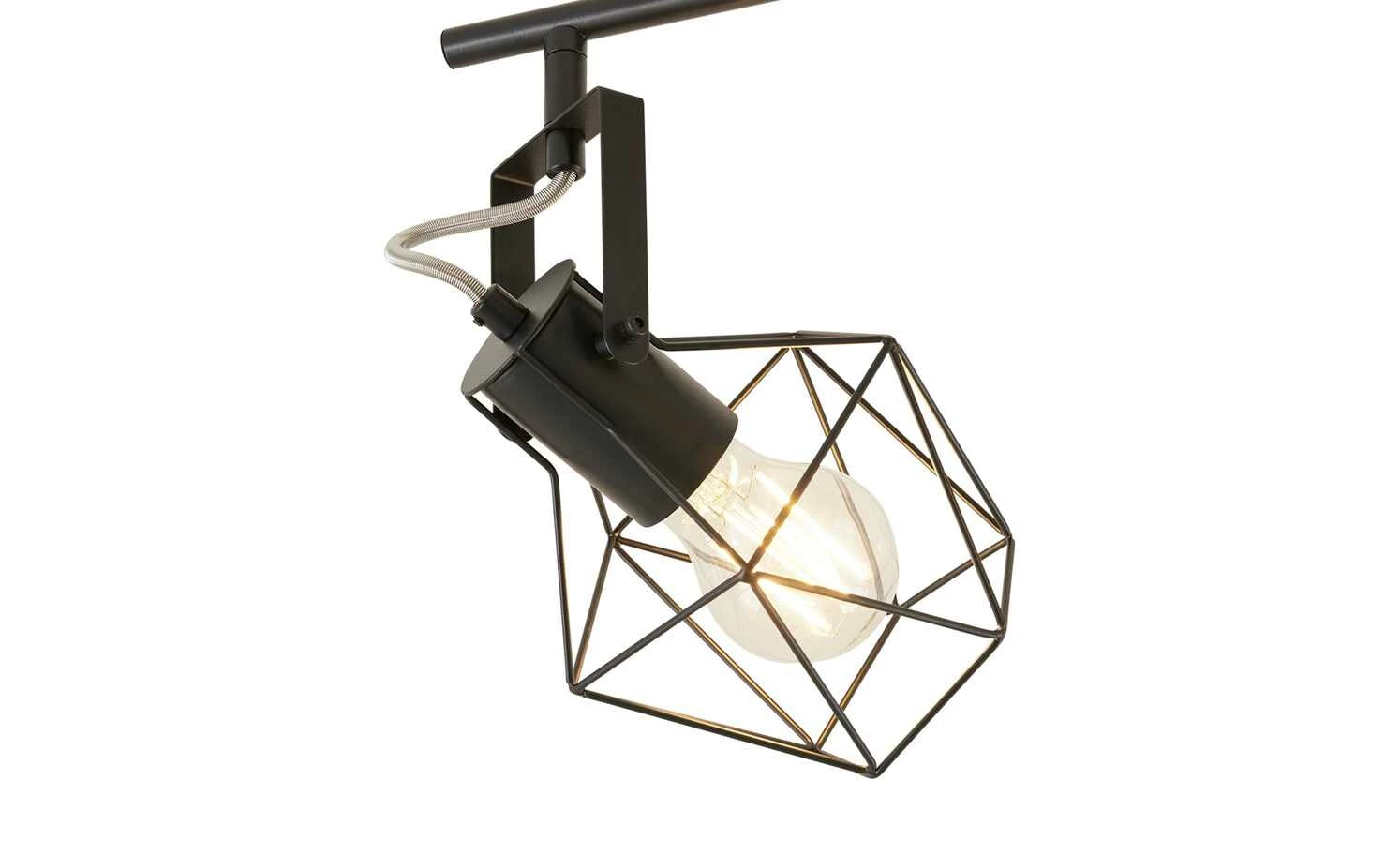 Paul Neuhaus Deckenstrahler, 3-flammig, Rubber Wood/Drahtgestell – Bild 4