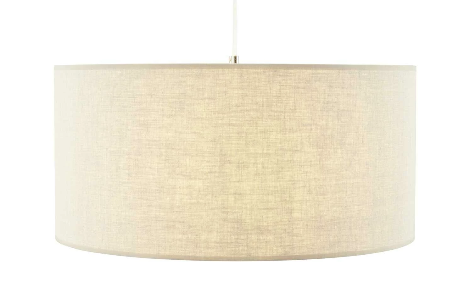 Pendelleuchte, 1-flammig, Leinen natur | Creme – Bild 4