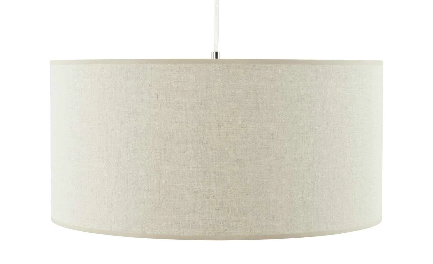 Pendelleuchte, 1-flammig, Leinen natur | Creme – Bild 2