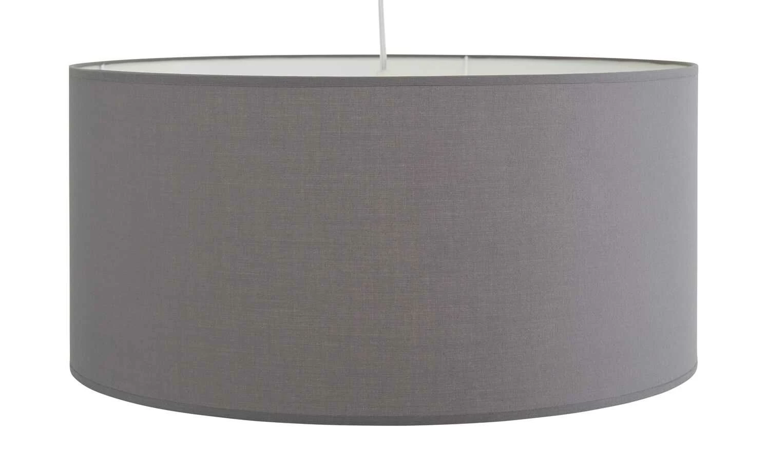 Pendelleuchte, 1-flammig, Stoff grau – Bild 10