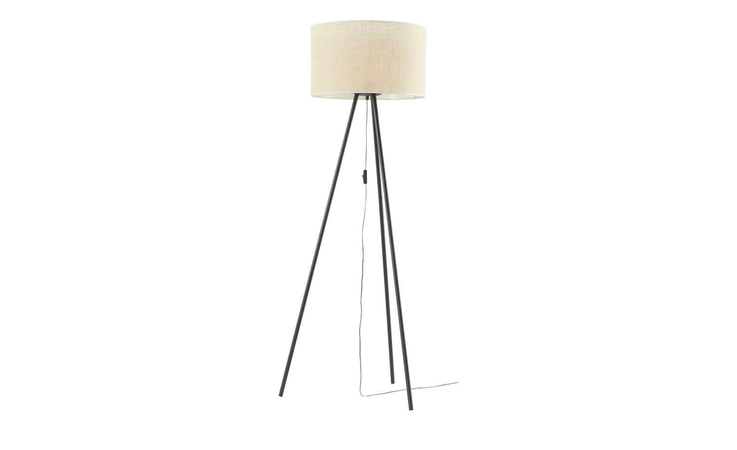 Stehleuchte, 1-flammig, Jute Schirm – Bild 2