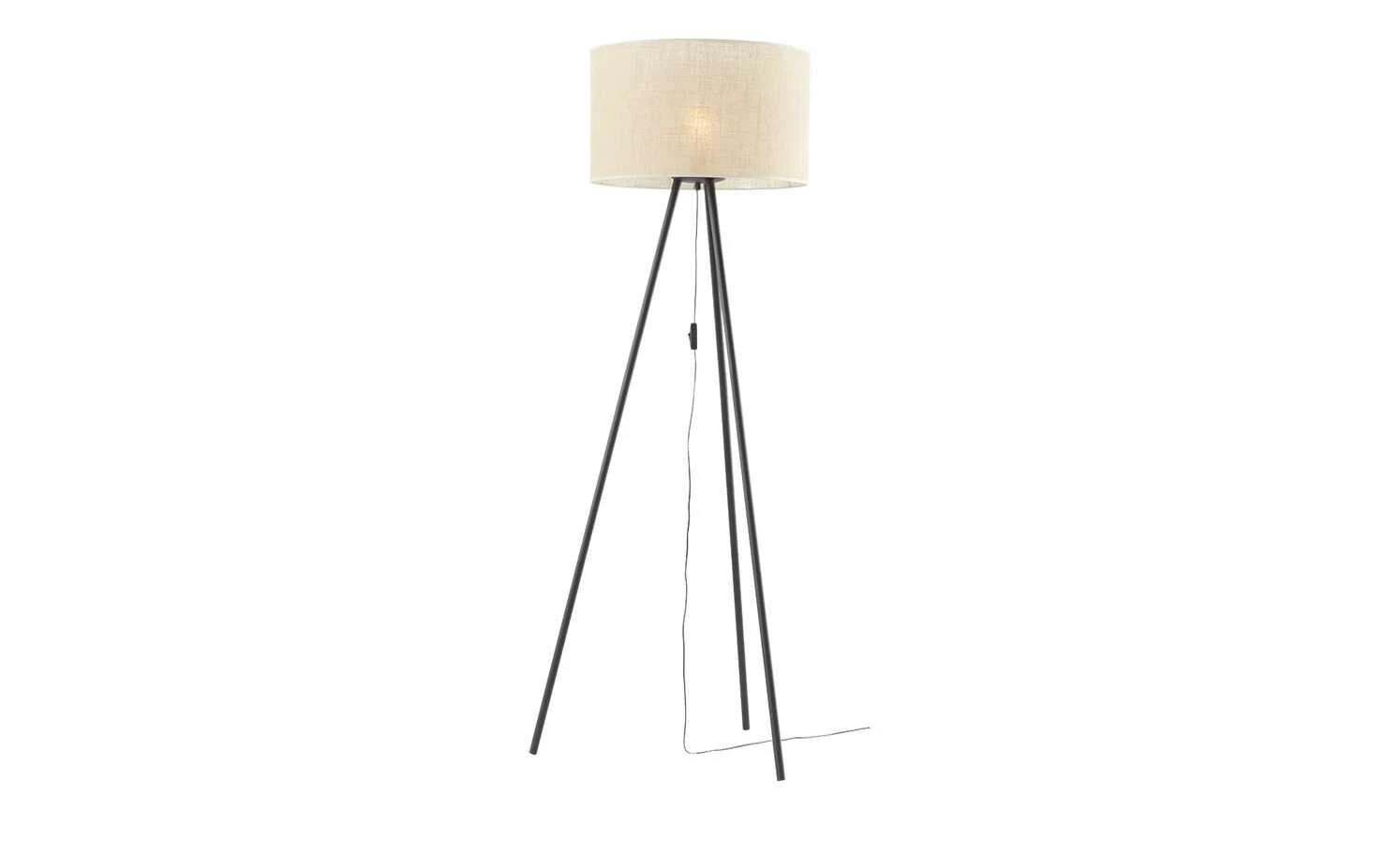 Stehleuchte, 1-flammig, Jute Schirm – Bild 8