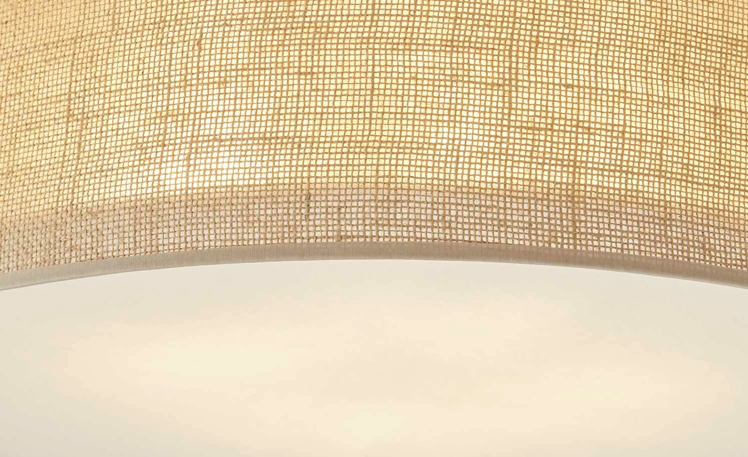 Deckenleuchte, mit Juteschirm – Bild 4