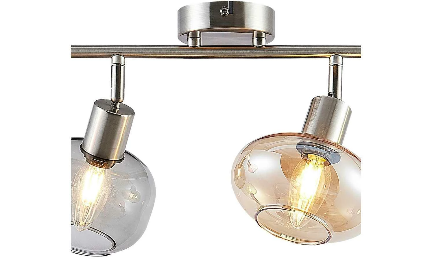 Deckenstrahler, 4-flammig, versch.Gläser – Bild 2