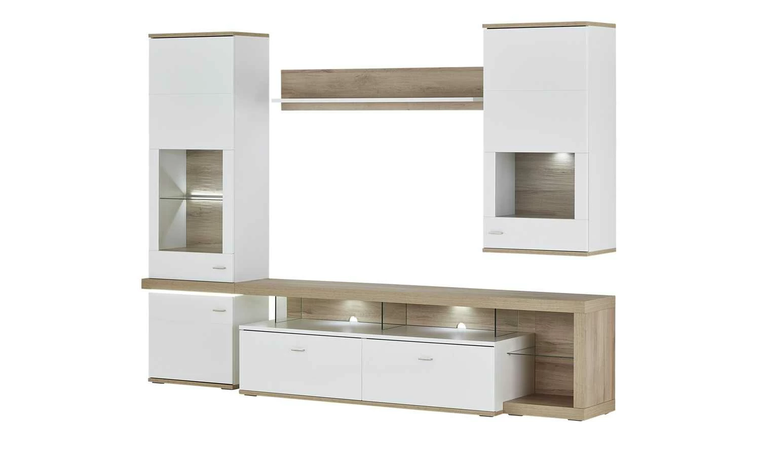 uno Beleuchtungs Set Wohnwand Karbo – Bild 7