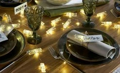 LED Lichterkette inkl. 20 Klammern