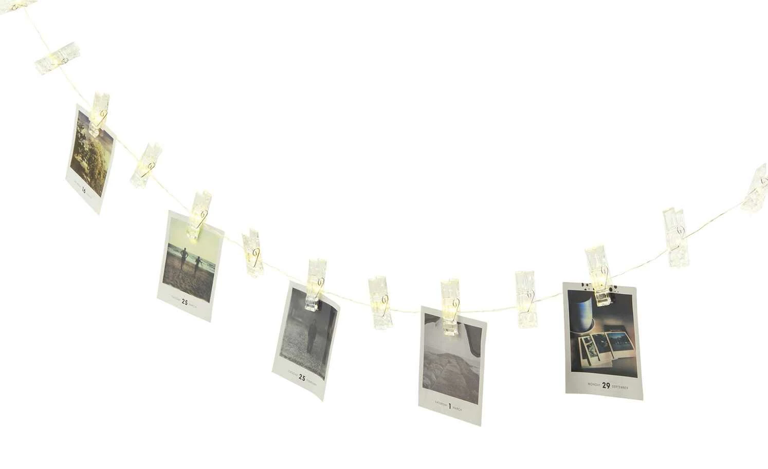 LED Lichterkette inkl. 20 Klammern – Bild 2