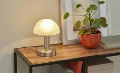 Trio Tischleuchte, 1-flammig, Alabasterglas weiß