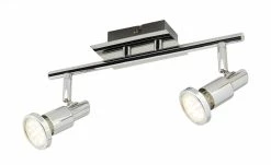 KHG LED-Deckenstrahler chrom 2 Spots