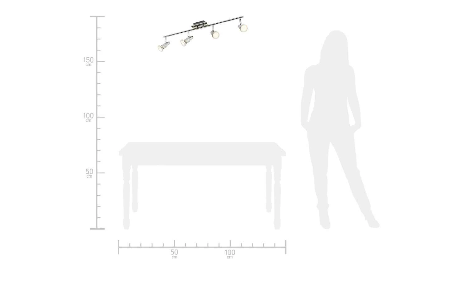 KHG LED-Deckenstrahler mit 4 schwenkbaren Spots – Bild 3