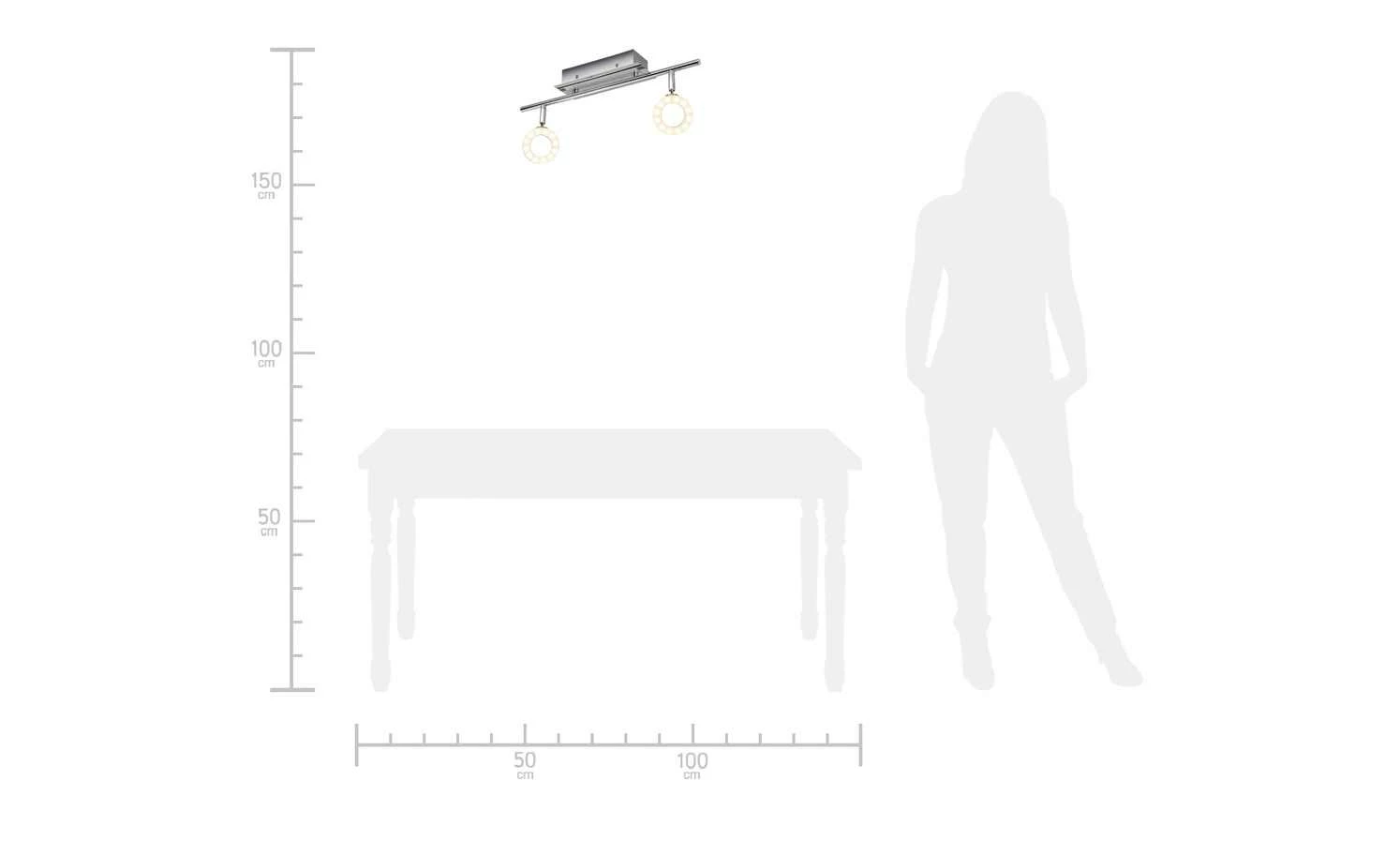 Paul Neuhaus LED- Deckenstrahler, 2-flammig, IP44 – Bild 6