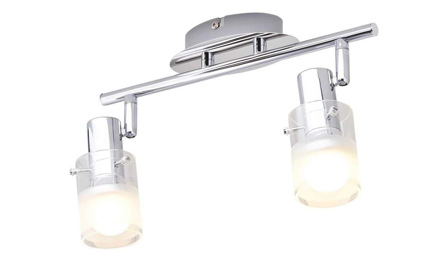 KHG LED-Deckenstrahler, 2-flammig Glas teilsatiniert – Bild 2