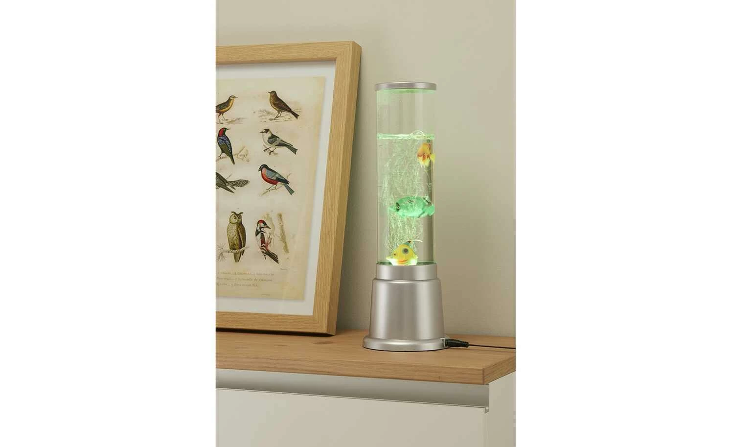 Paul Neuhaus Wassersäule mit Kunstfischen und Farbwechsel