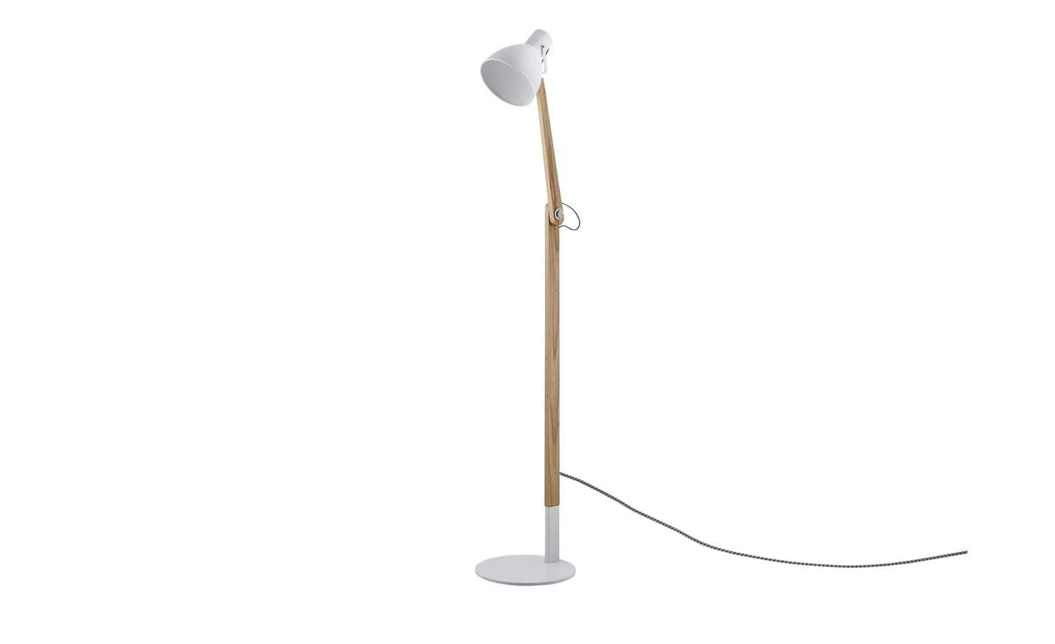 HOME STORY Leseleuchte, 1-flammig, Weiß / Esche – Bild 6