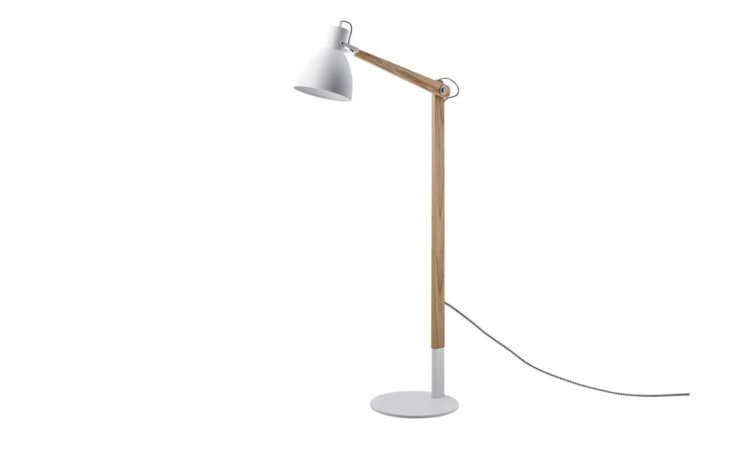 HOME STORY Leseleuchte, 1-flammig, Weiß / Esche – Bild 7