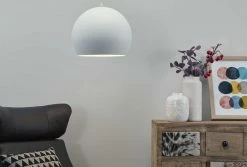 HOME STORY LED-Pendelleuchte, 1-flammig, weiß mit Fernbedienung