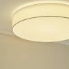 KHG LED-Deckenleuchte Stoffschirm, weiß