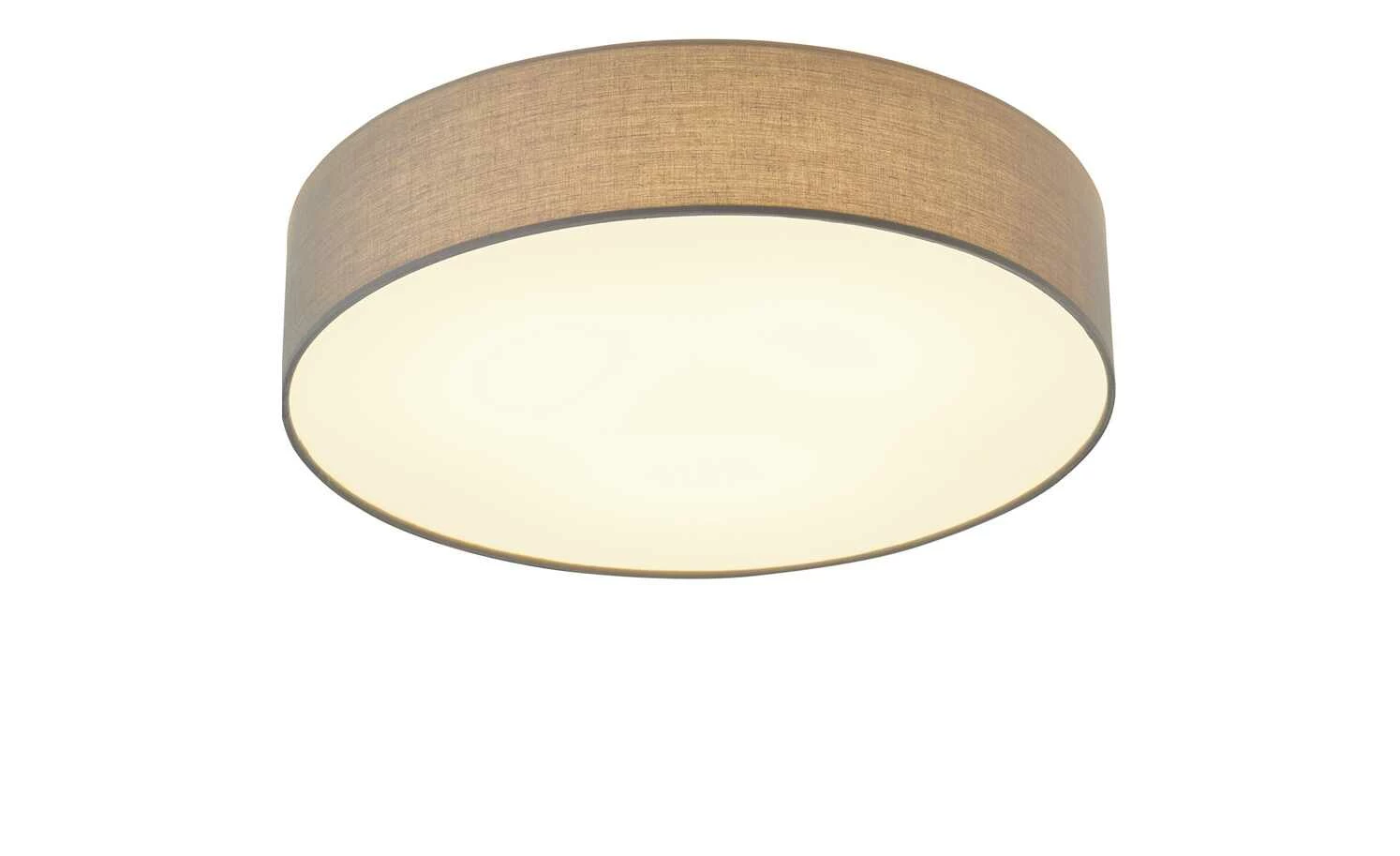 KHG LED-Deckenleuchte, 1-flammig, Stoffschirm grau – Bild 4