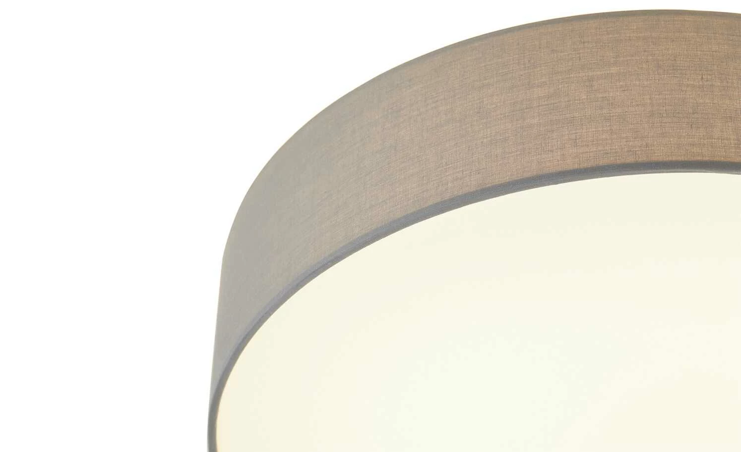 KHG LED-Deckenleuchte, 1-flammig, Stoffschirm grau – Bild 6