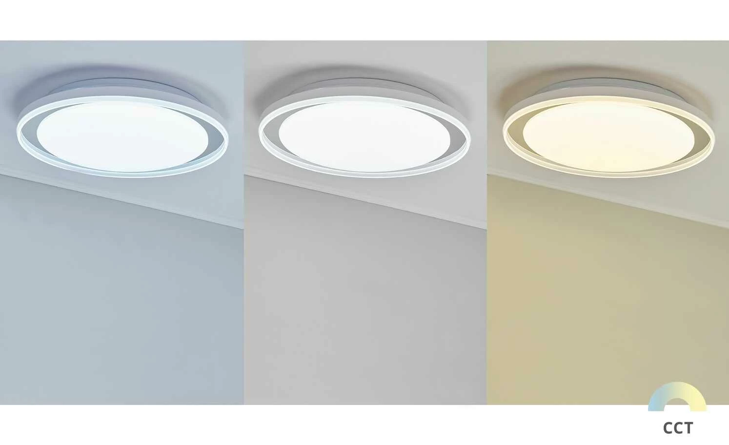 Paul Neuhaus LED-Bad-Deckenleuchte, weiß mit Fernbedienung – Bild 2