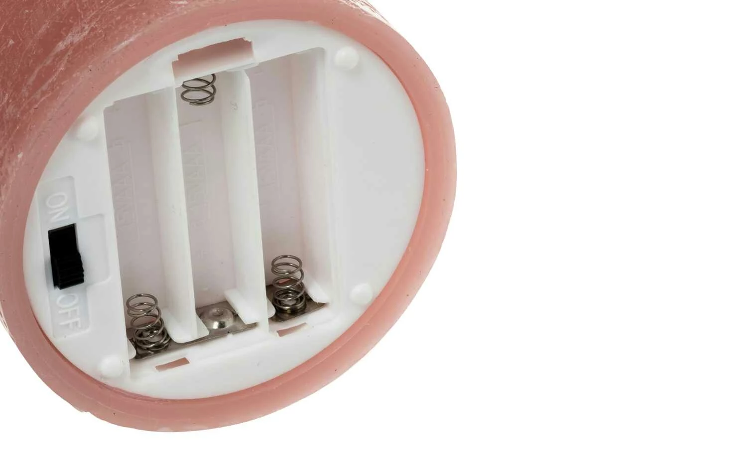 LED-Echtwachs-Kerzen 3er-Set, apricot – Bild 4