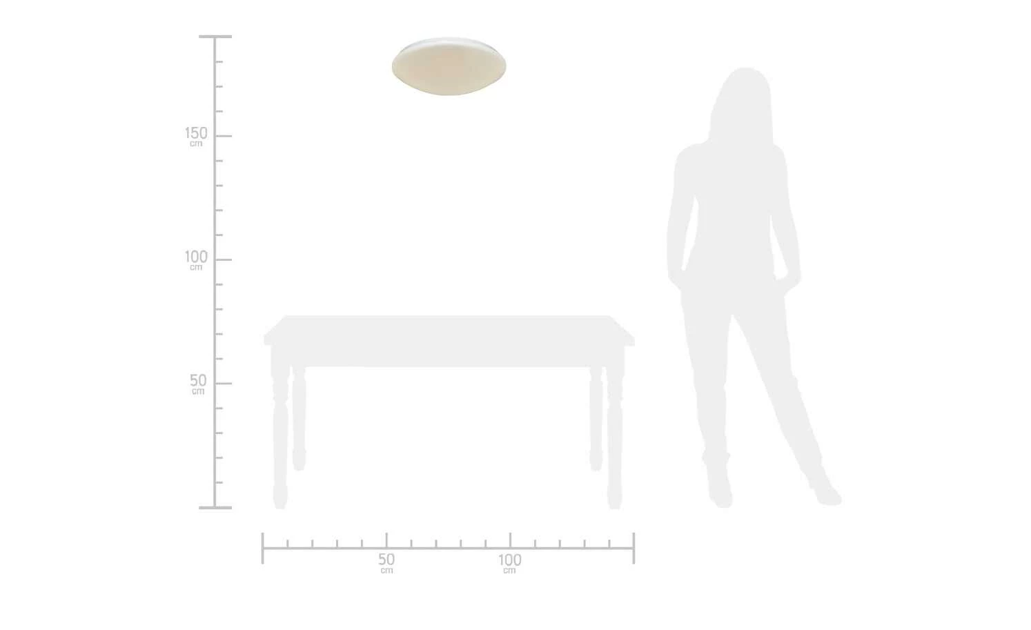 KHG LED-Deckenleuchte, weiß mit Sternenhimmeloptik – Bild 5