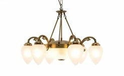 KHG Kronleuchter messing matt 8-flammig