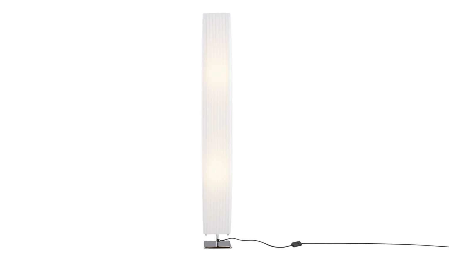 for friends Stehleuchte mit weißem Kunststoff-Schirm