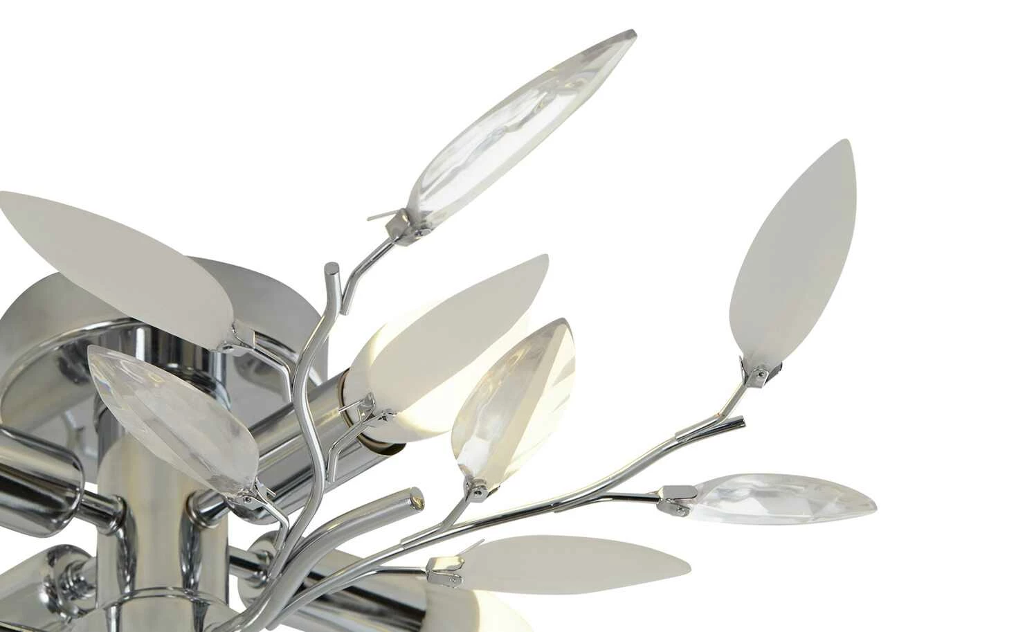 Deckenlampe Blatt-Elemente Dekorglas – Bild 4