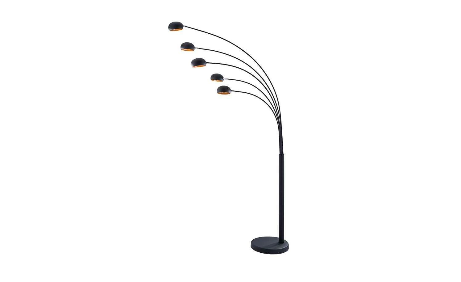 HOME STORY Bogenleuchte schwarz mit 5 Armen – Bild 6