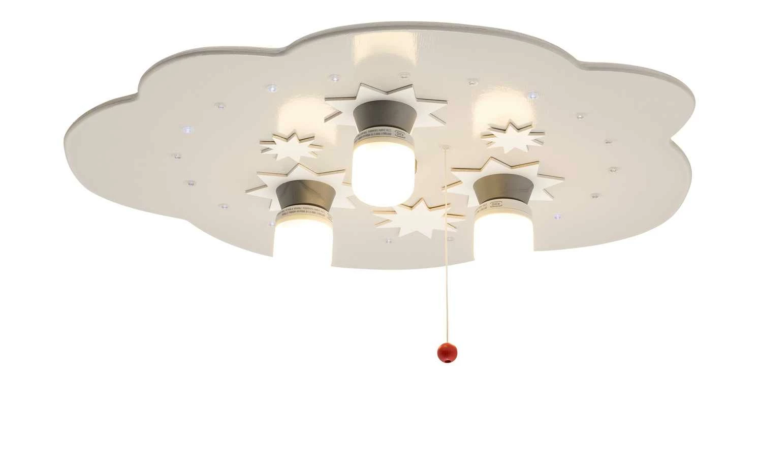 Deckenleuchte Sternenhimmel Holz weiß – Bild 3