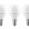 LED 3-er Pack, Tropfen E14 4W, 250lm, 2700K