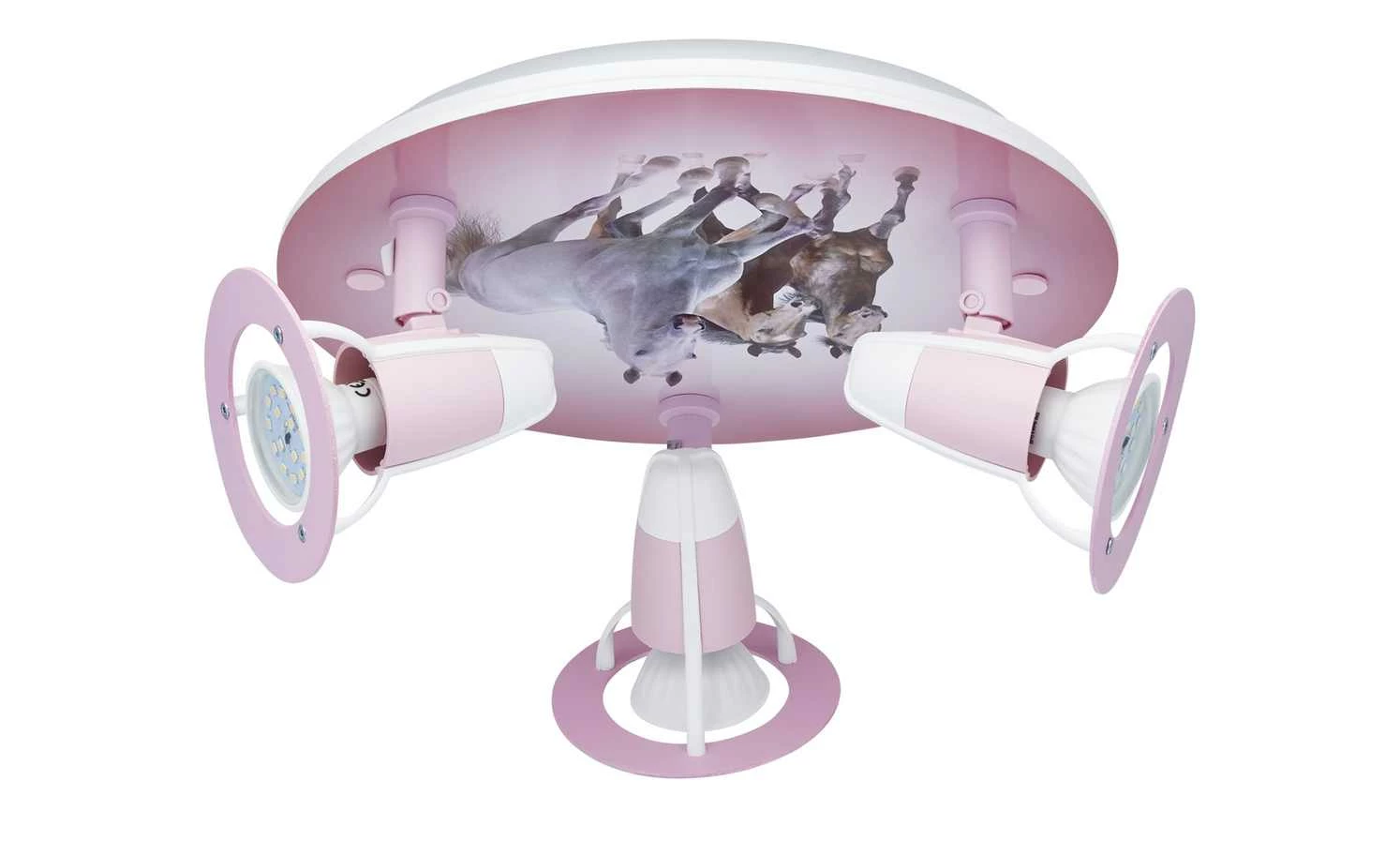 Deckenleuchte, 3-flammig, `Pferde` – Bild 4