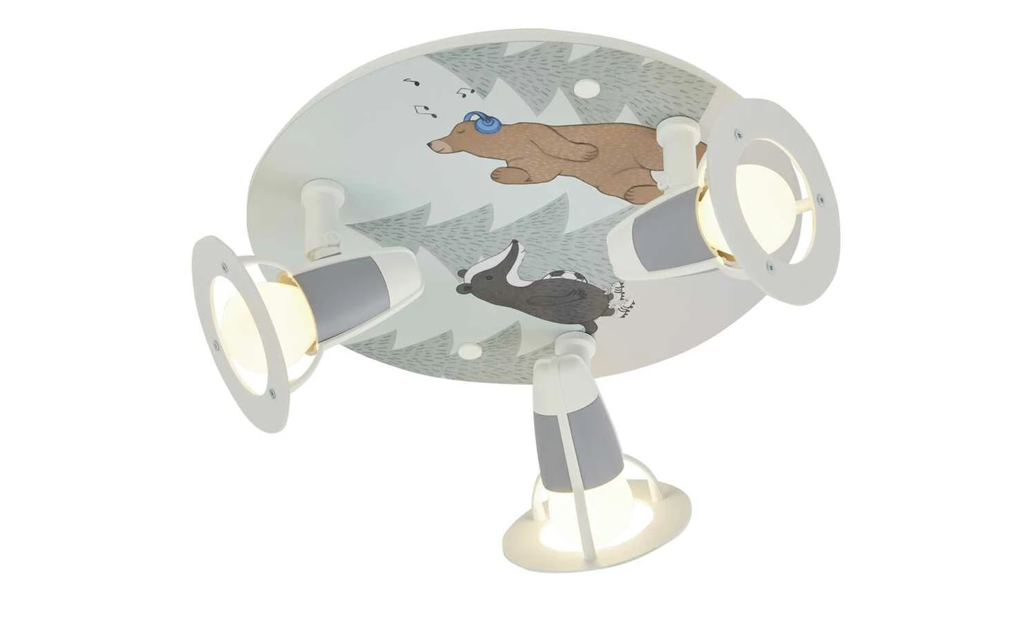 Deckenstrahler, 3-flammig, Motiv ´Wald` – Bild 3