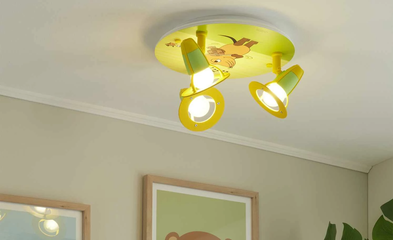 Deckenrondell `Die Maus` 3-flammig