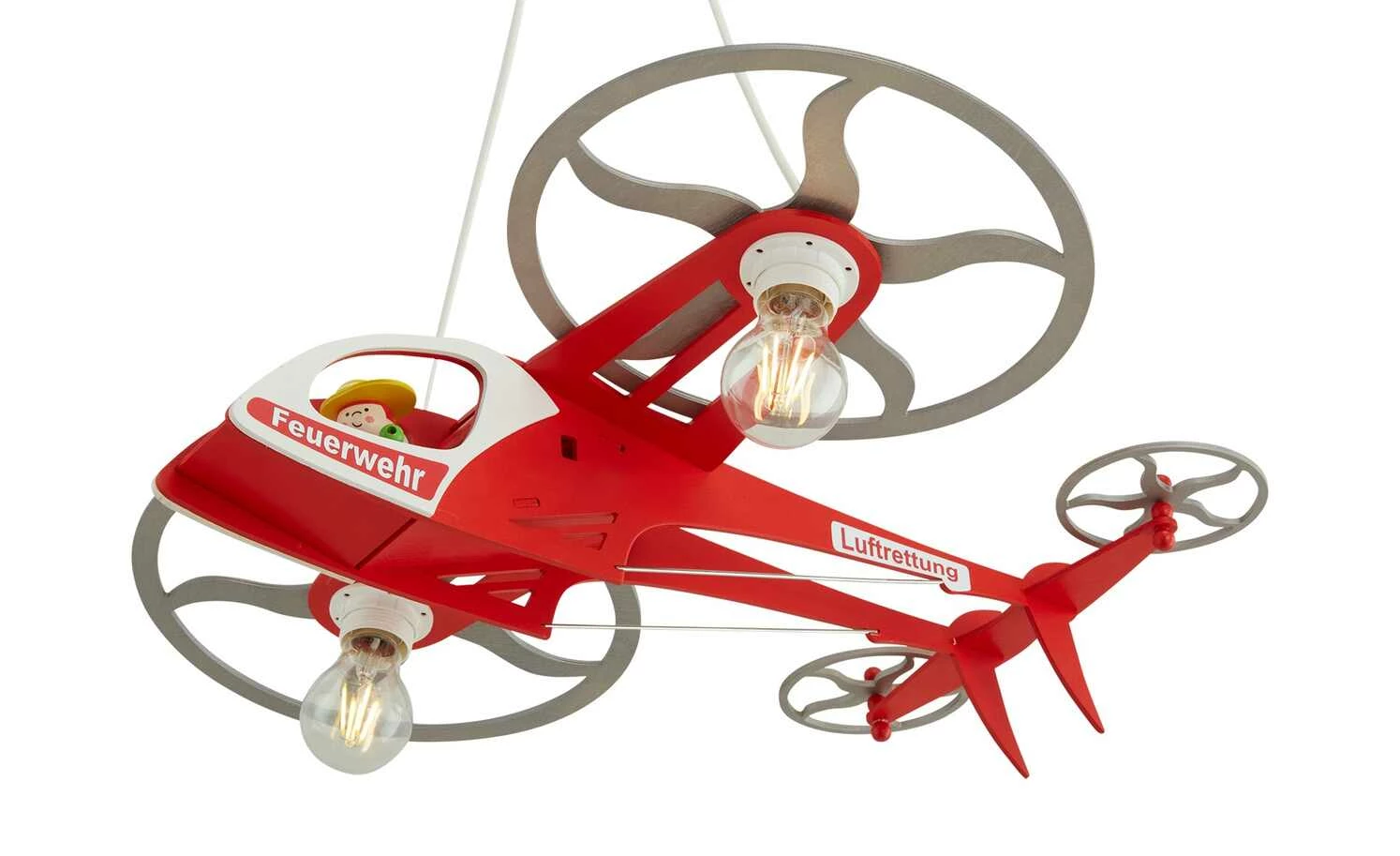 Pendelleuchte, 2-flammig, `Feuerwehr` – Bild 6